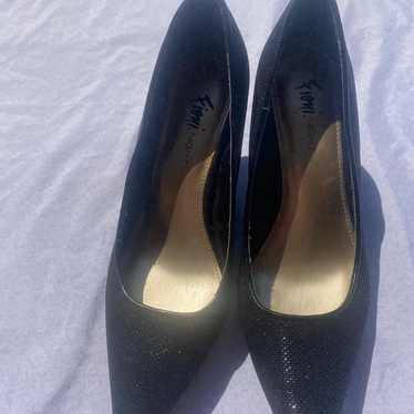 Fioni black sparkly high heels