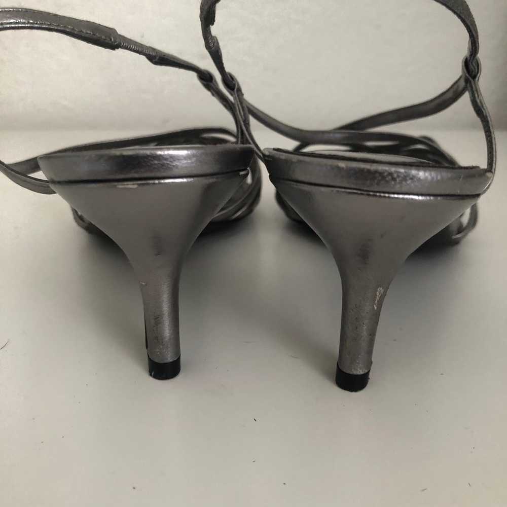 Ralph Lauren Silver Strappy Heels - image 5