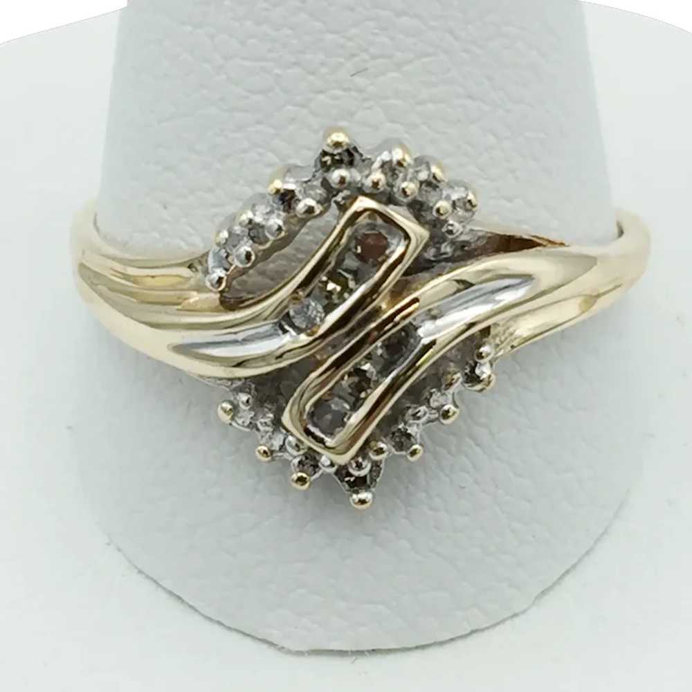 10K .10ctw Diamond Fashion Ring - image 1