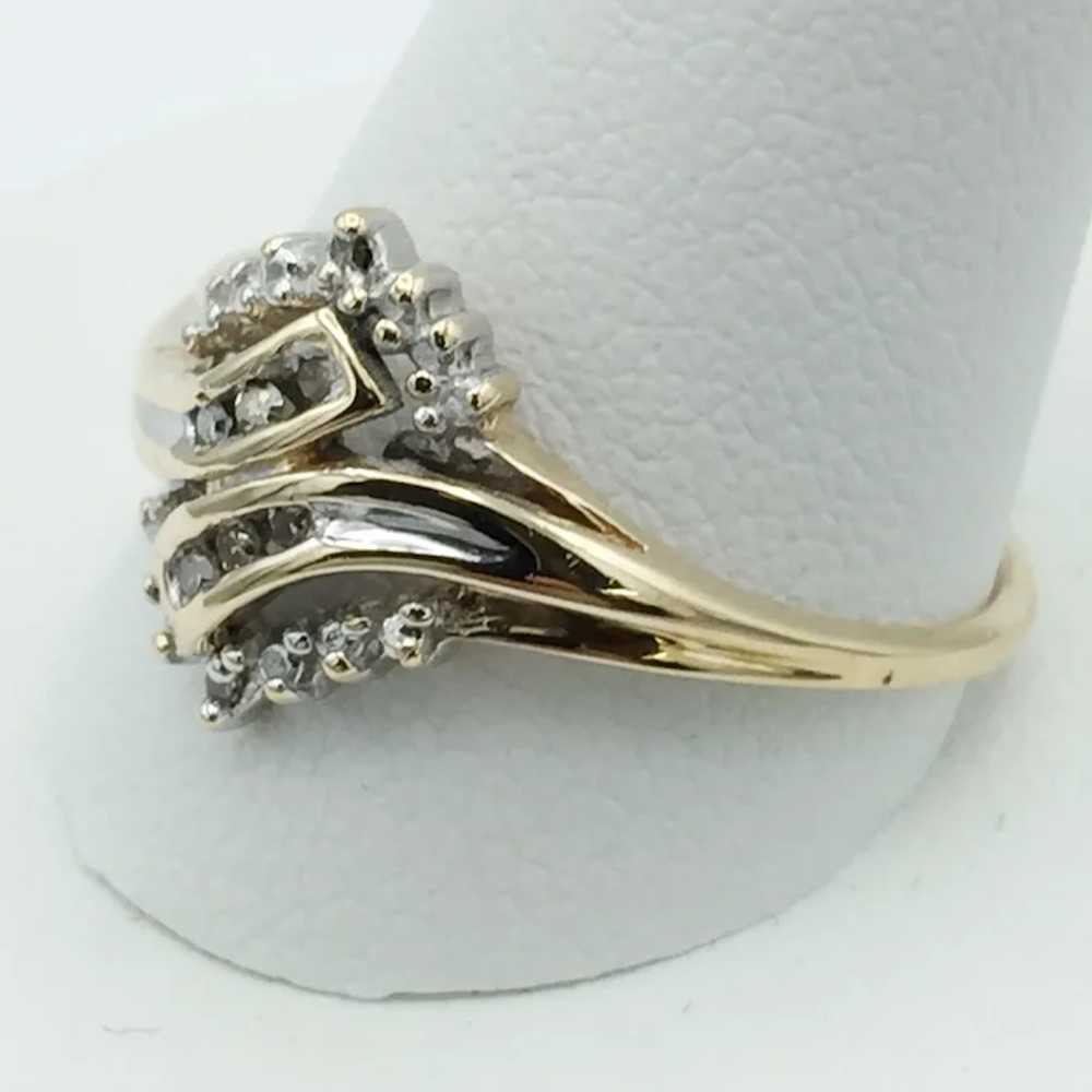 10K .10ctw Diamond Fashion Ring - image 3