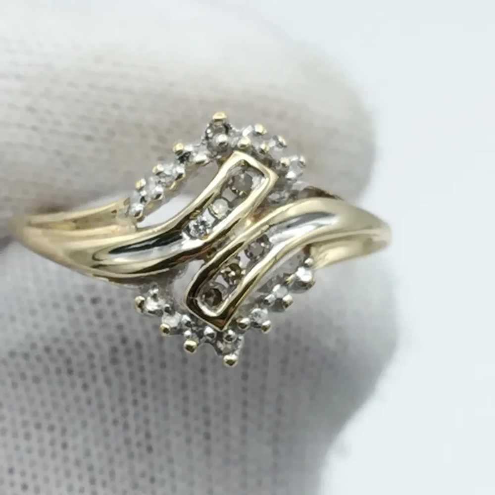 10K .10ctw Diamond Fashion Ring - image 5