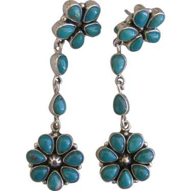 Fox Turquoise Earrings  REDUCED $205 to $170