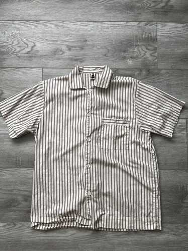 Tekla Tekla Short Sleeve Shirt Off White Brown Med