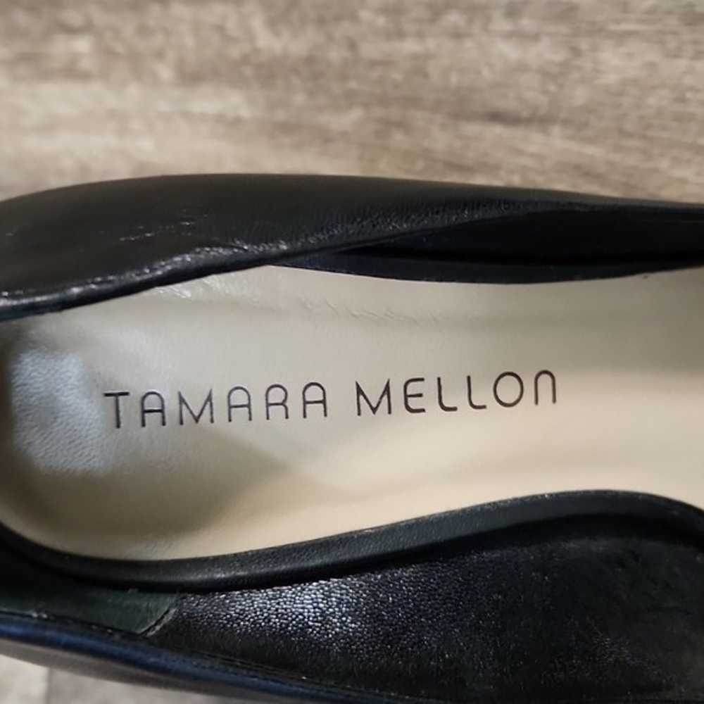 Tamara Mellon Rebel 75mm Kidskin Capretto Black P… - image 12