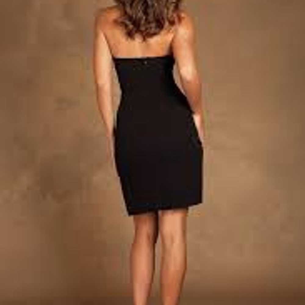 Meshki Rachel Thigh Split Mini Dress - Black medi… - image 2