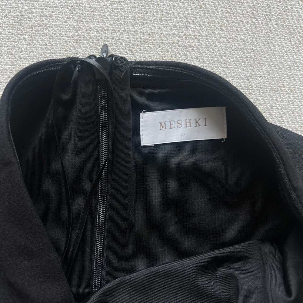 Meshki Rachel Thigh Split Mini Dress - Black medi… - image 4