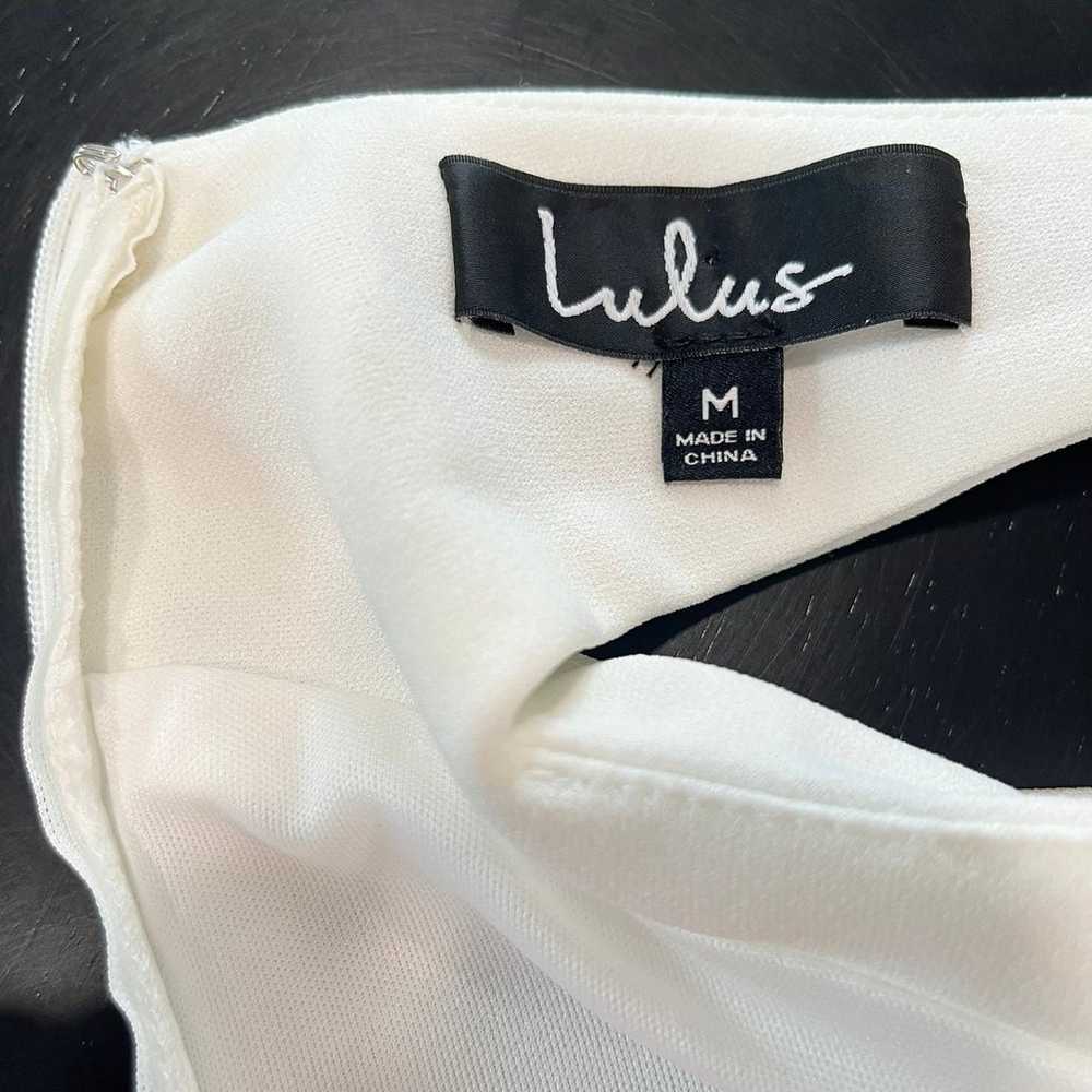 Lulus So Sophisticated White Cutout Skater Dress … - image 10