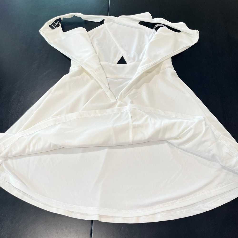 Lulus So Sophisticated White Cutout Skater Dress … - image 7