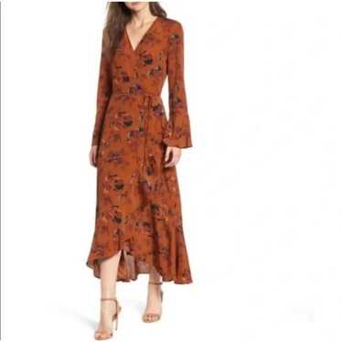 Nordstrom dresses by Leith size M rust floral true