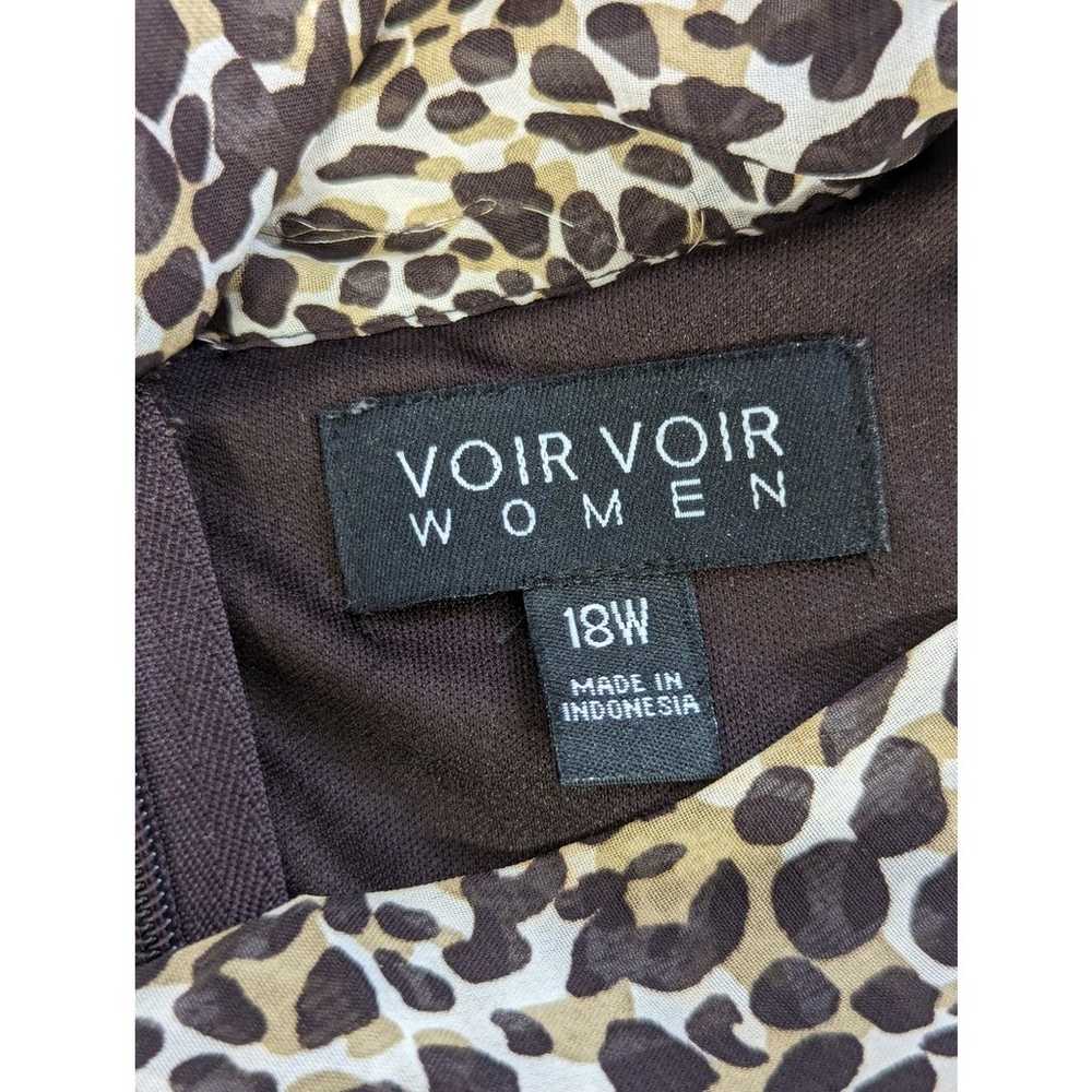 NWOT! VOIR VOIR WOMAN! LEOPARD INSPIRED CHIFFON T… - image 5