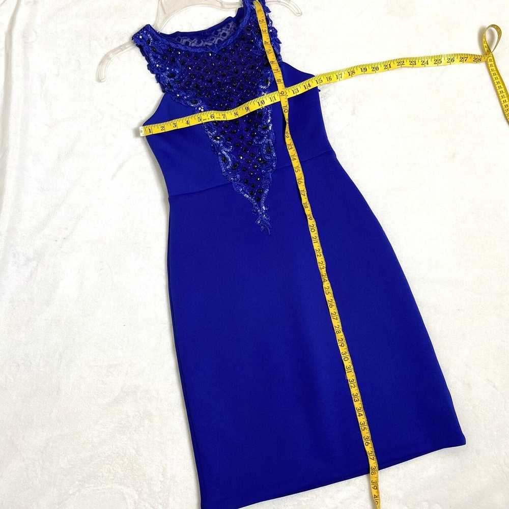 Sue Wong Nocturne Beaded Embroidered Dress Cobalt… - image 10