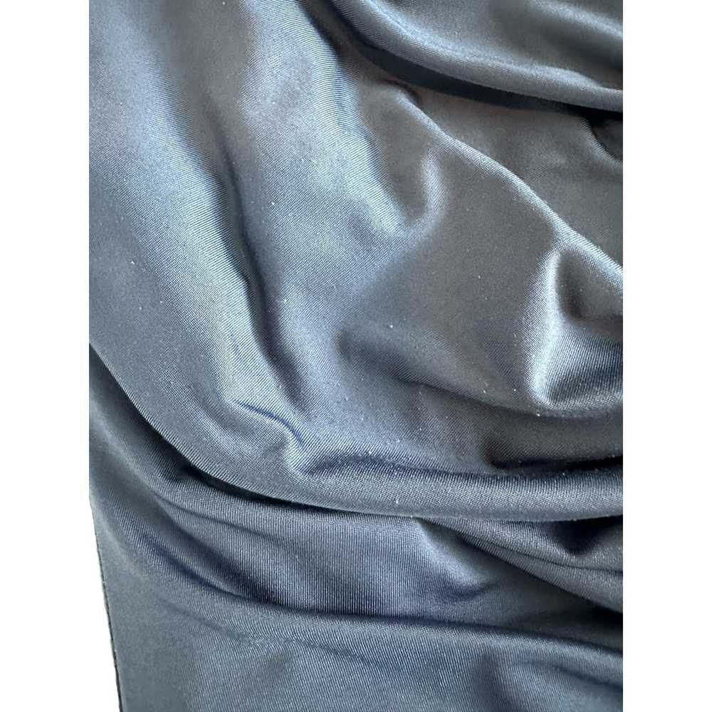 JAYGODFREY Navy Blue V-Neck Long Sleeve Ruched Bo… - image 4