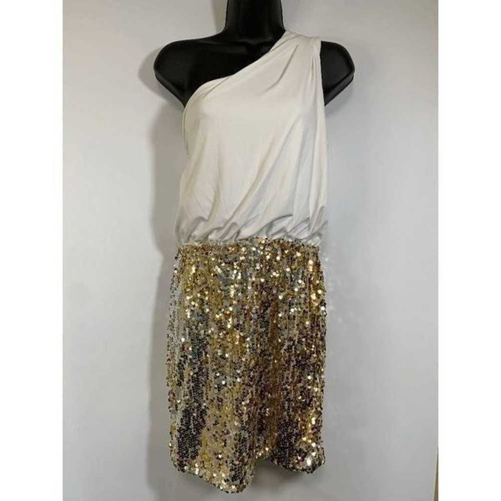 City Triangles One Shoulder Sequin Dress - image 1