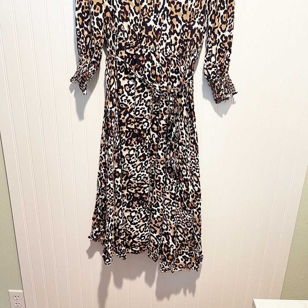 Talbots Leopard Animal Print Midi Dress NWOT Size… - image 2