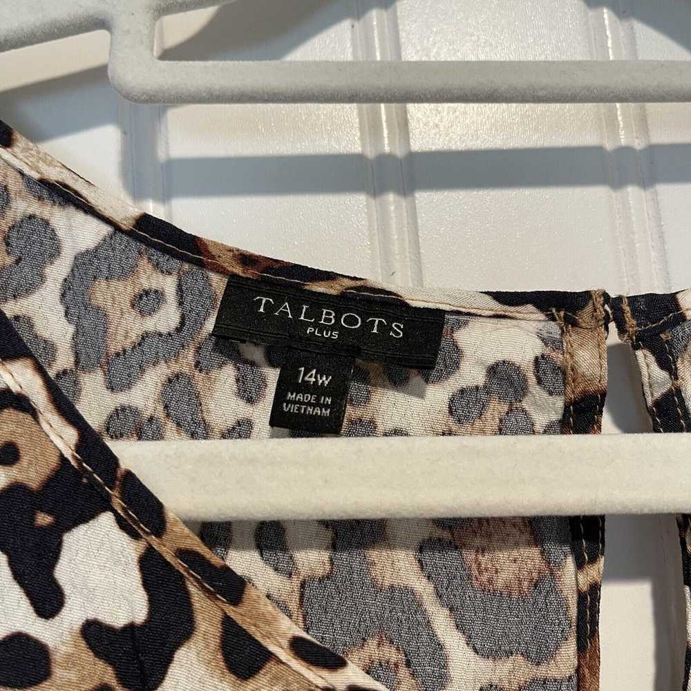 Talbots Leopard Animal Print Midi Dress NWOT Size… - image 5