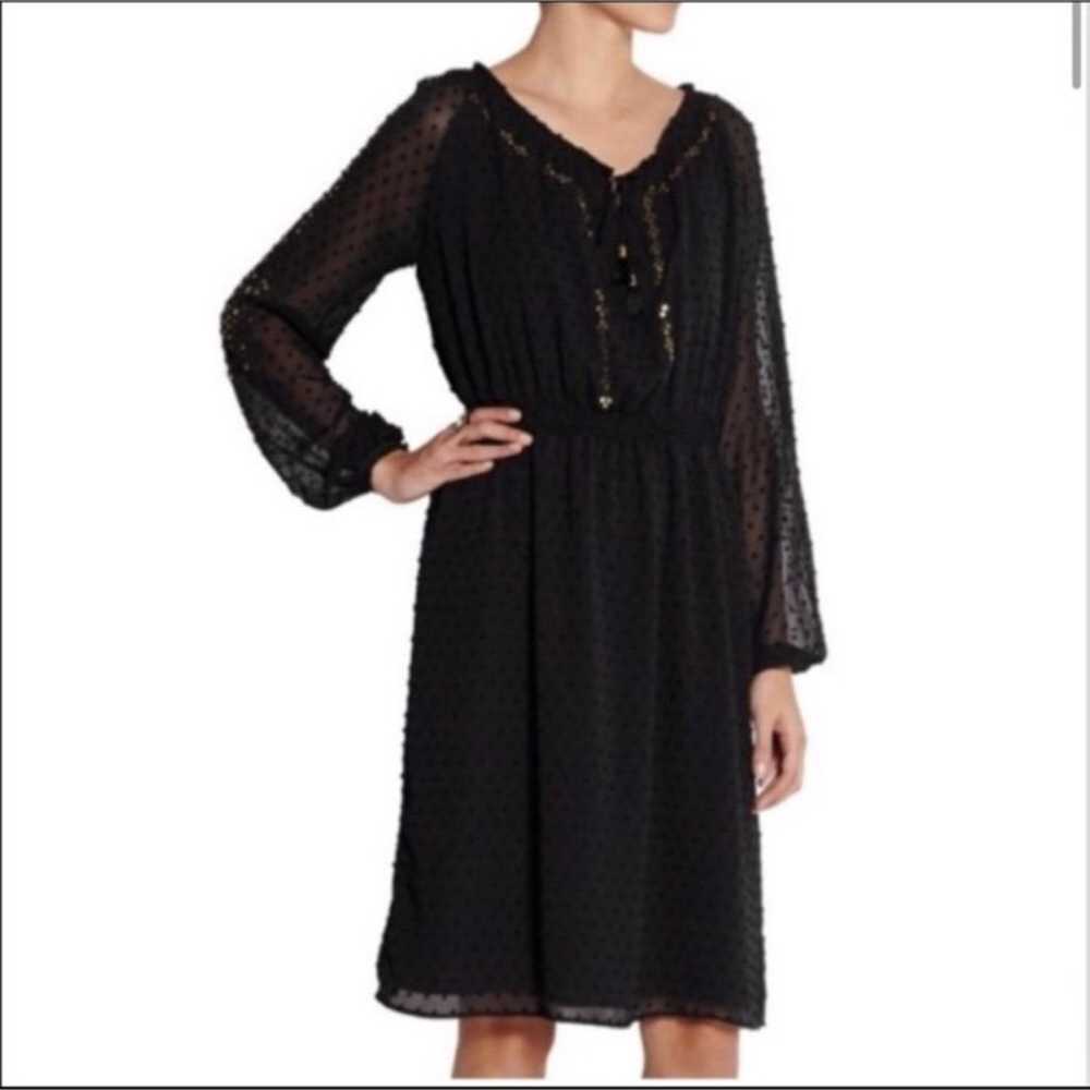 Altuzarra Black Dress with Gold Sequins Size XL - image 7