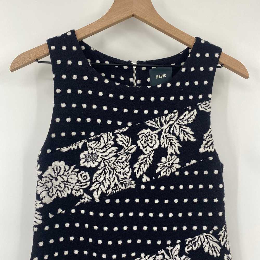Anthropologie Maeve Mini Dress Mix Prints Floral … - image 2