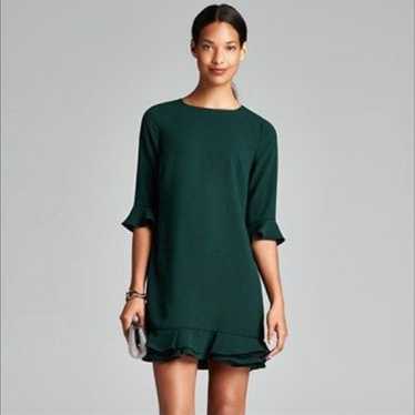 CeCe kate ruffle flounce dress in green size 4