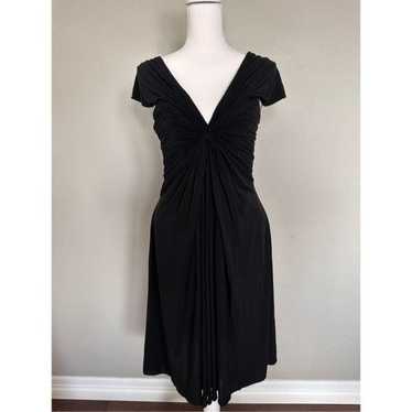 BCBG MAXAZRIA Pleated Black Dress