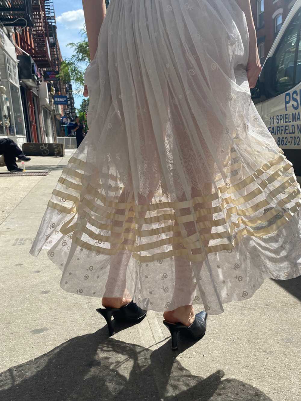 Gold Ringed Victorian Skirt - image 3