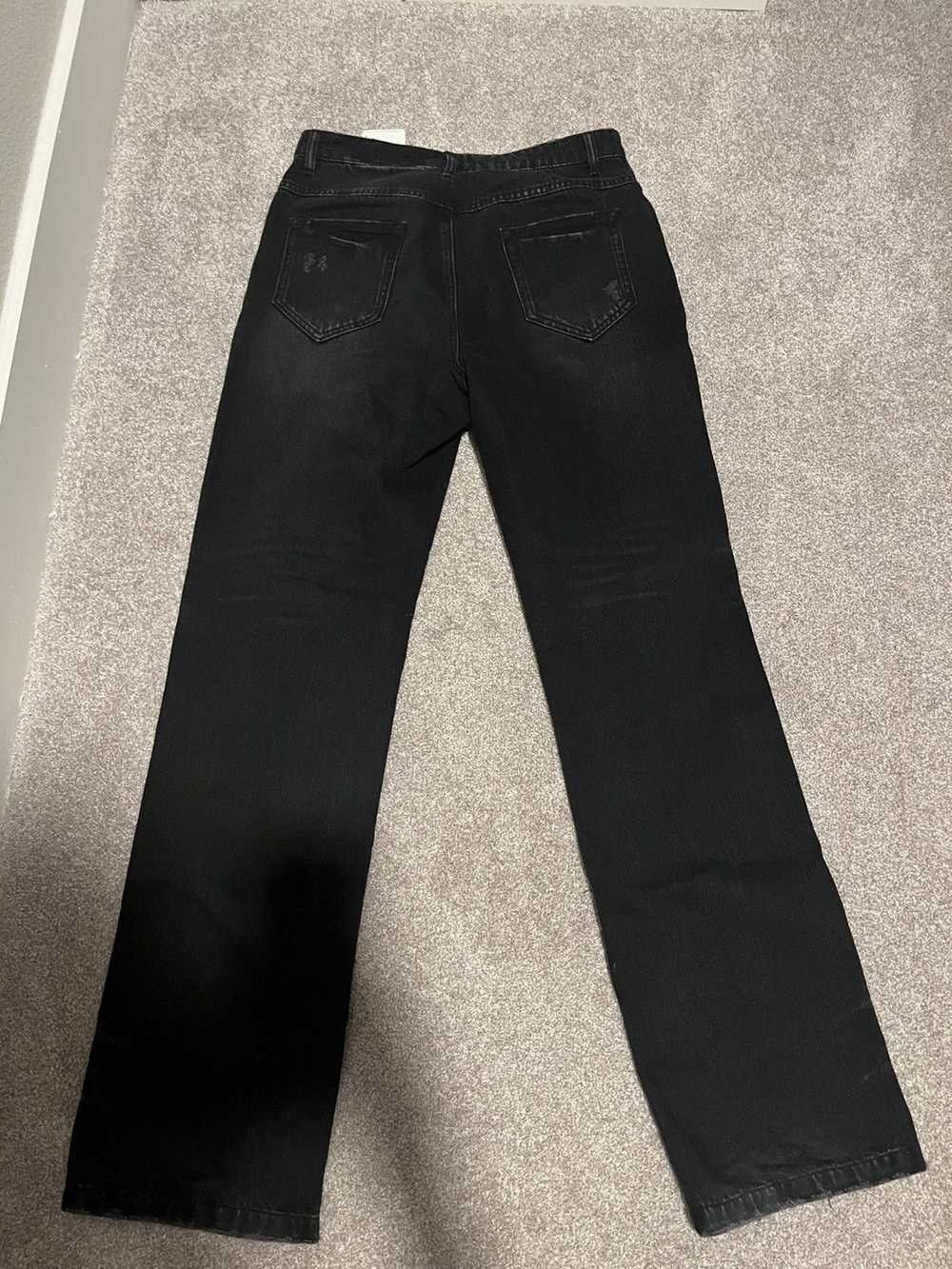 WE11DONE We11done Black Distressed Denim Pants - image 2