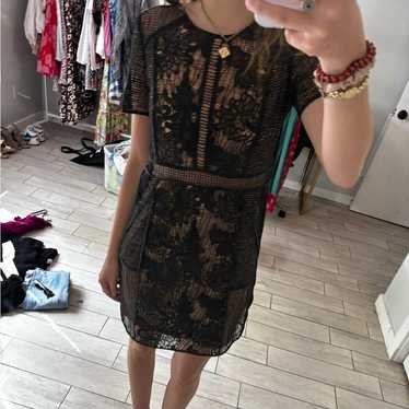 Rebecca Taylor lace see through mini dress