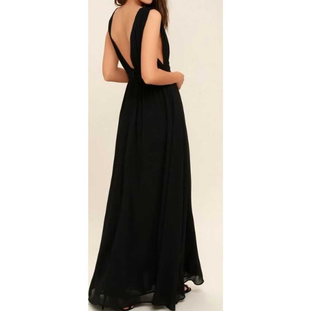 LULU'S L Heavenly Hues VNeck Maxi Black Gown Form… - image 2