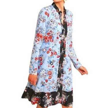 Anthropologie Maeve Leyster Floral Long Sleeve Co… - image 1