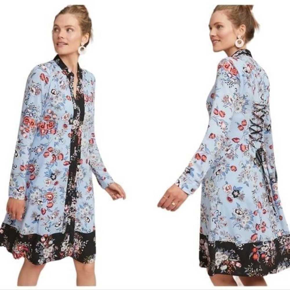 Anthropologie Maeve Leyster Floral Long Sleeve Co… - image 2