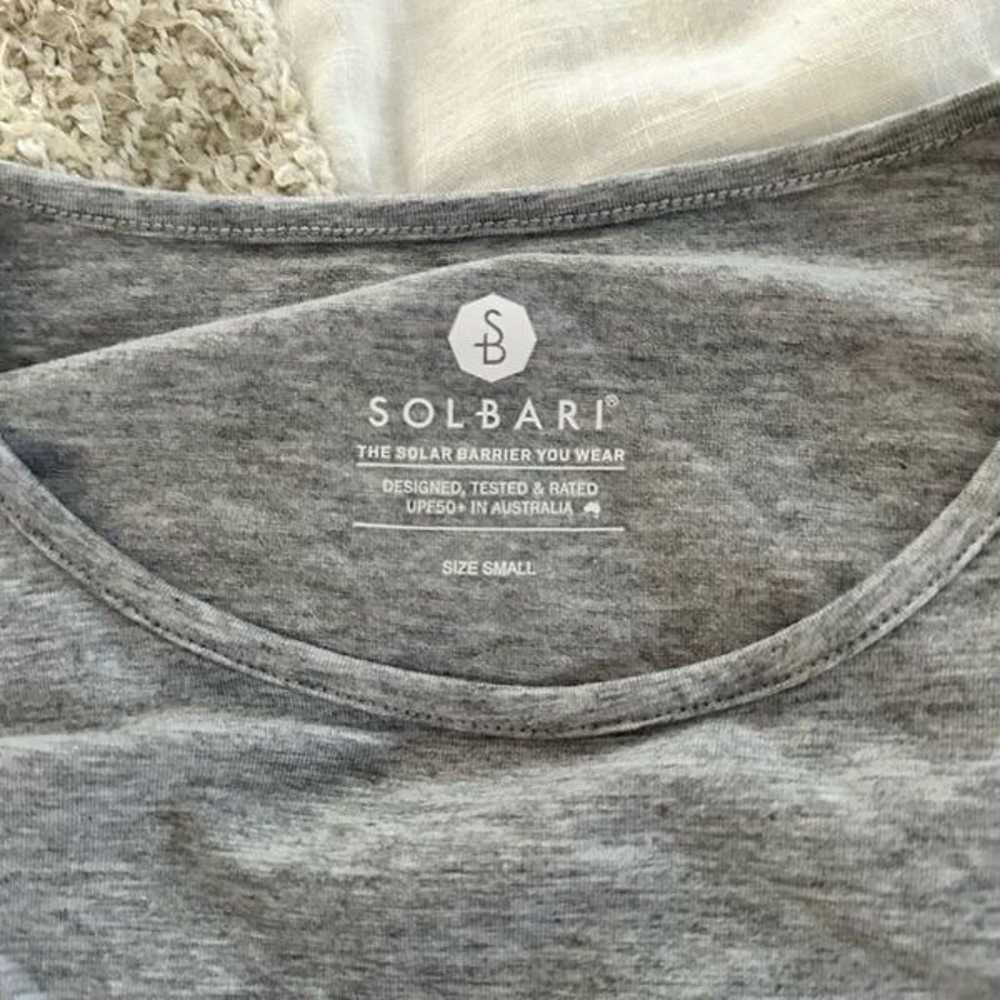 Solbari Women’s Small Grey UPF 50+ Long Sleeve Ma… - image 4