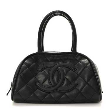 CHANEL Caviar Quilted Small Bowler Black