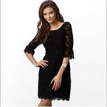 Lilly Pulitzer Shayna Black Lace Dress 6