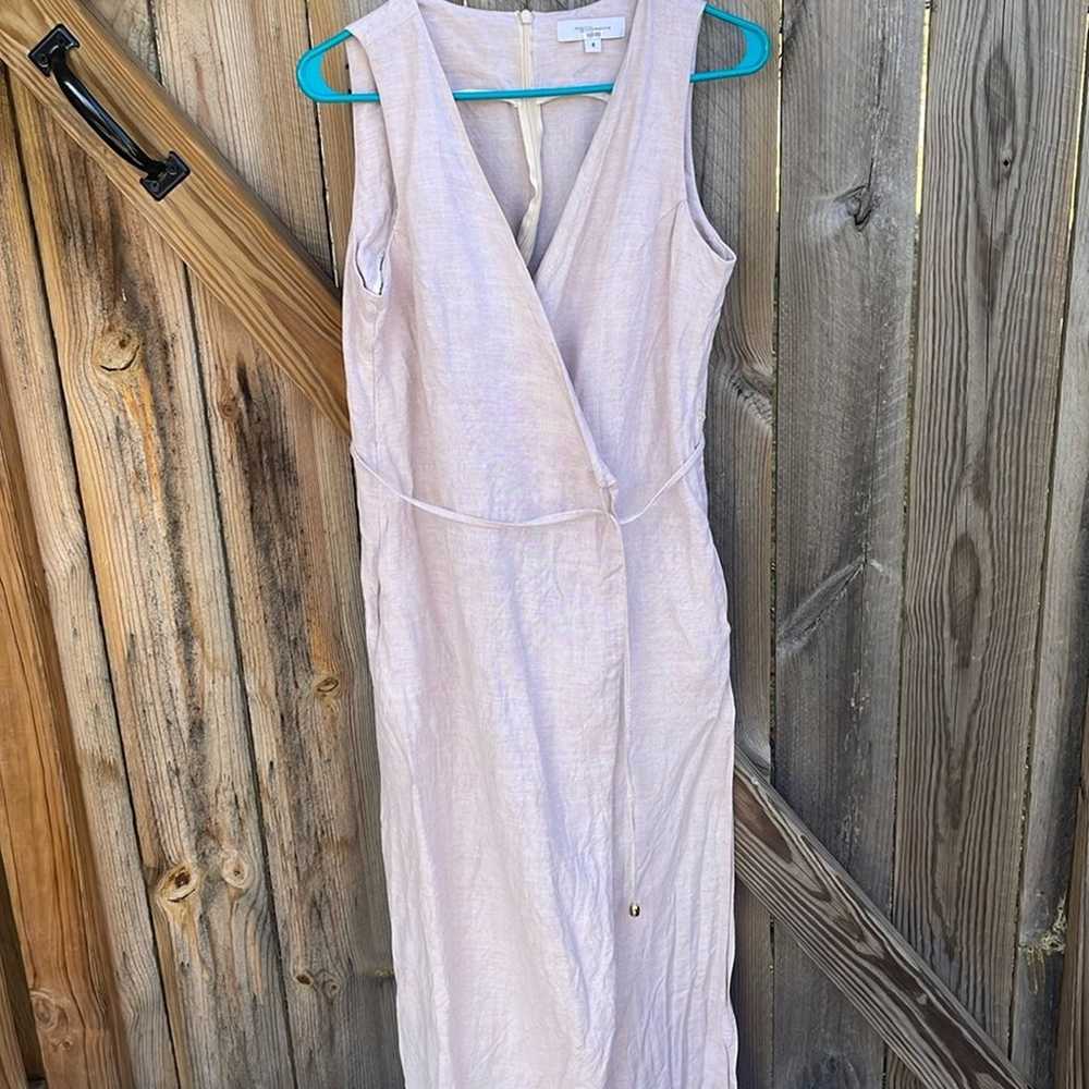 Rosetta Getty Collective Oatmeal Apron Jumpsuit S… - image 3