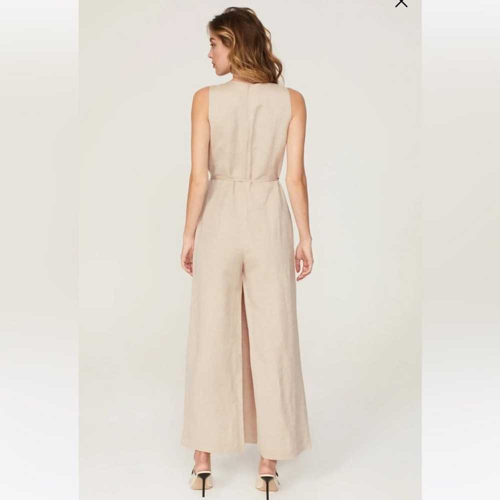 Rosetta Getty Collective Oatmeal Apron Jumpsuit S… - image 7