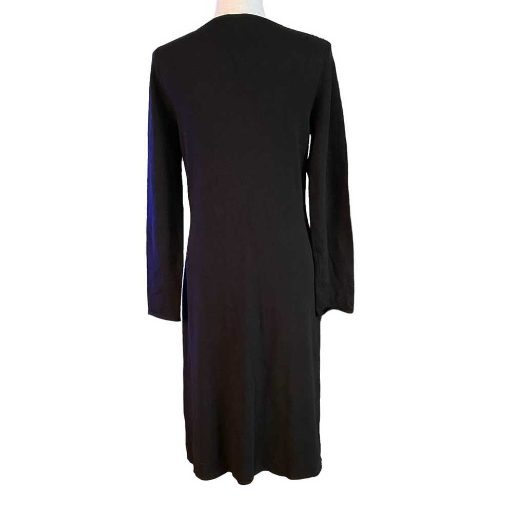 NEW J Peterman Size S Small Midi Sweater Dress Bl… - image 2