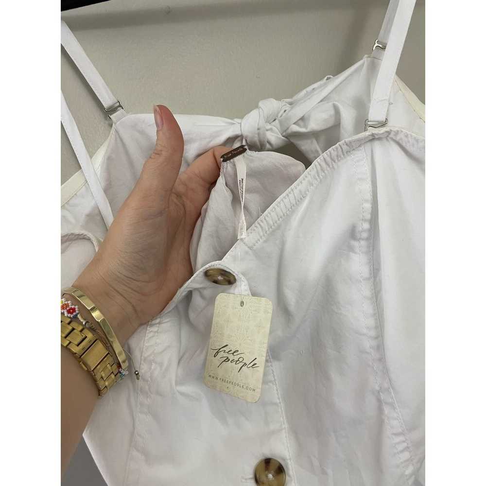 NWOT Free People Perfect Peach White Poplin Butto… - image 8