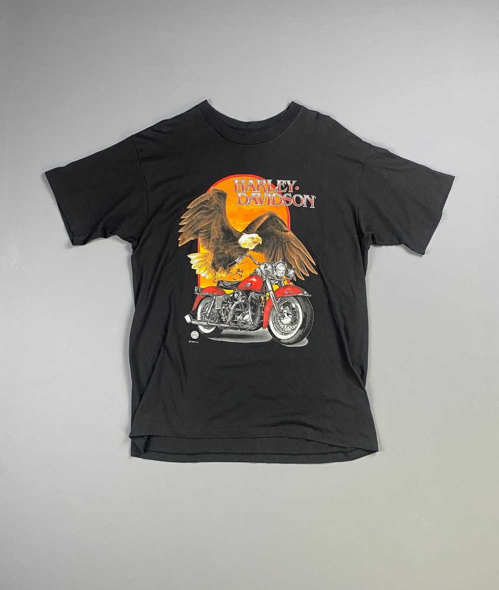 CLASSIC 1990S HARLEY DAVIDSON EAGLE FLY RED MOTOR… - image 1