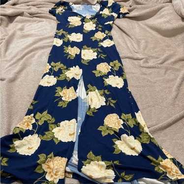 Asos floral slit front maxi dress - image 1