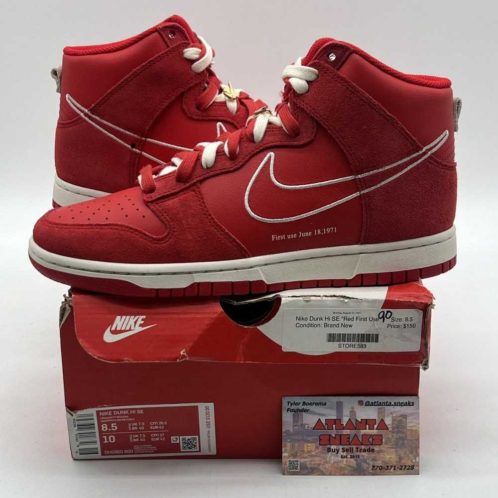 Nike Nike dunk high first use pack university red - image 1