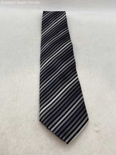 Authentic Giorgio Armani Mens Gray Black White Tie