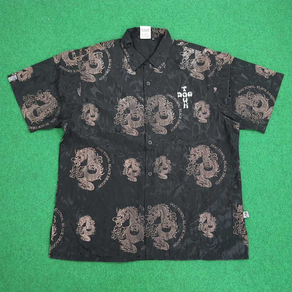 Dogtown DogTown Black Dragon Embroidery Shirt - image 1