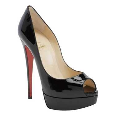 Christian Louboutin Lady Peep patent leather heels