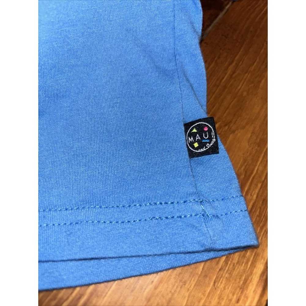 Maui and Sons T Shirt XL Mens Blue Retro 90s Isla… - image 4