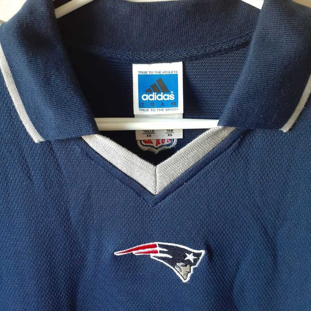 Adidas New England Patriots mens navy v-neck coll… - image 7