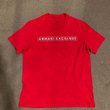 Red Armani Exchange t-shirt