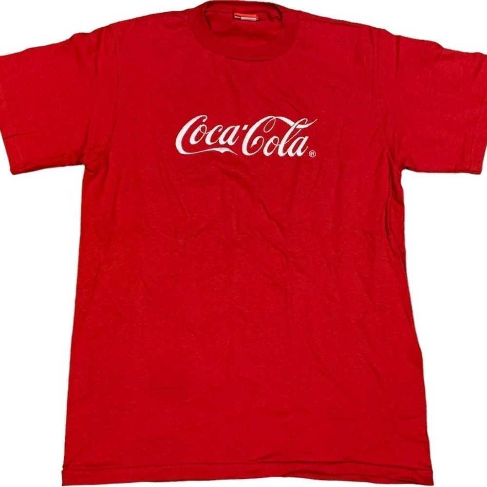 Vintage 90s 1998 Authentic COCA-COLA T-Shirt Red … - image 1