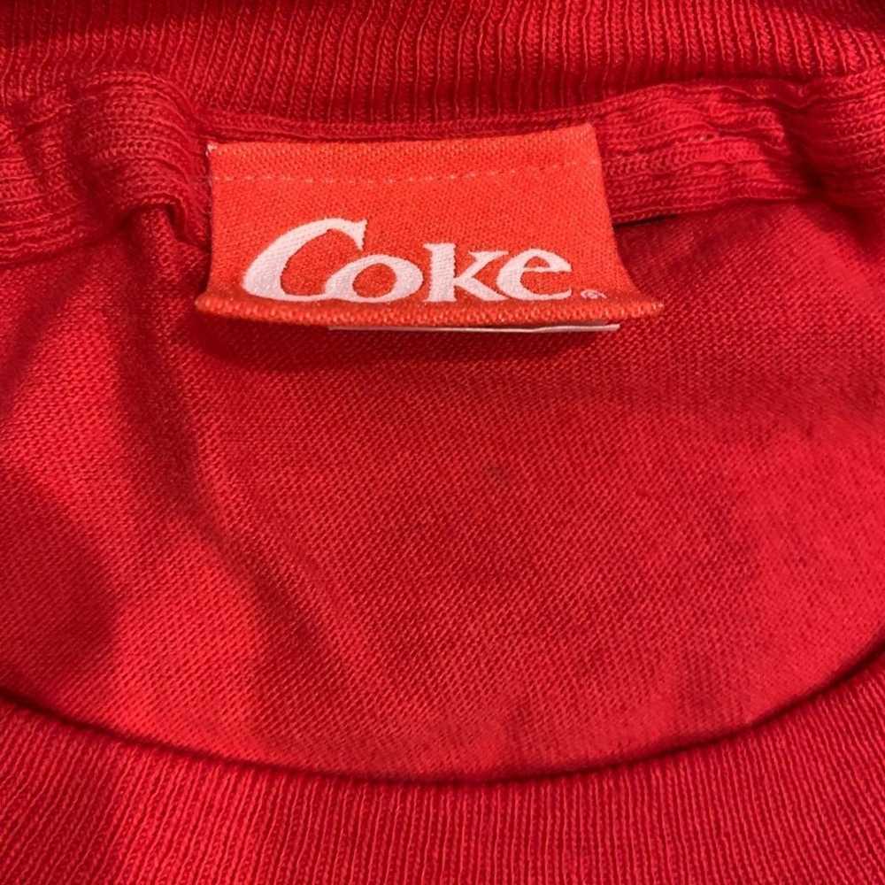 Vintage 90s 1998 Authentic COCA-COLA T-Shirt Red … - image 3