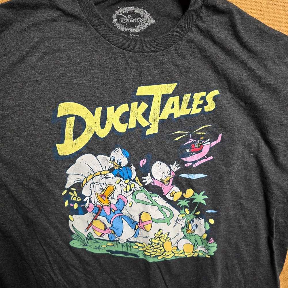 Disney Duck Tales T-Shirt Size Charcoal Dark Gray… - image 2