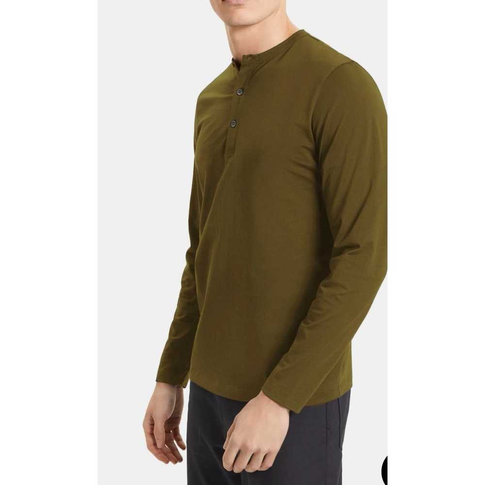 Theory Essential Henley Shirt Long Sleeve Organic… - image 4