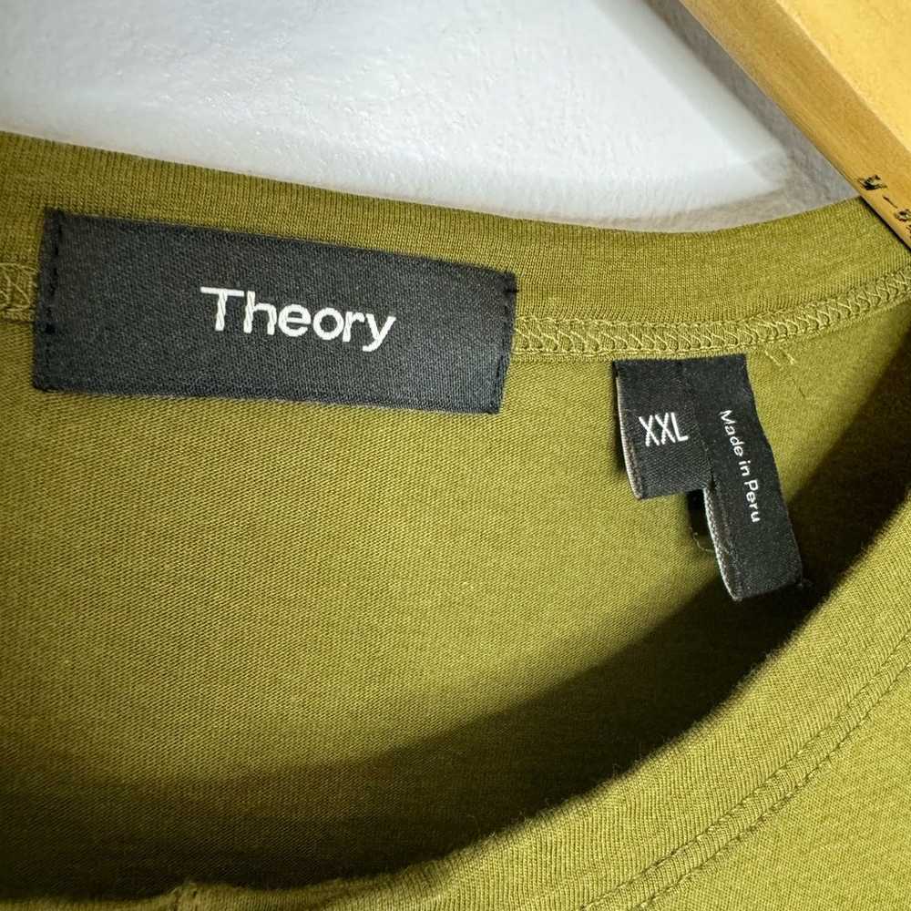 Theory Essential Henley Shirt Long Sleeve Organic… - image 7